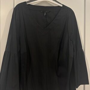 White House Black Market Womens VNeck Blouse 16W